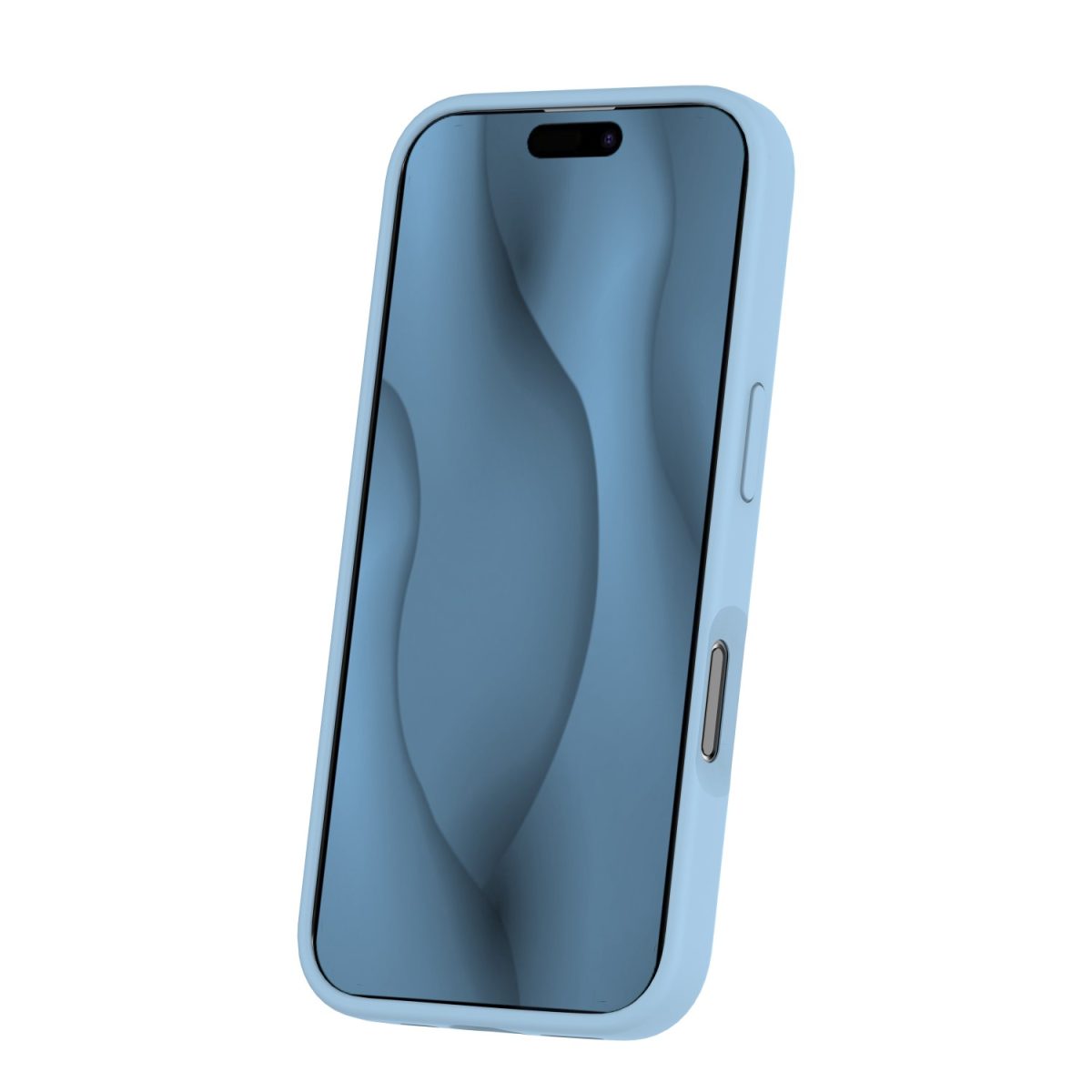 Silicone Thin Mag case for iPhone 16 6,1 light blue - Image 3