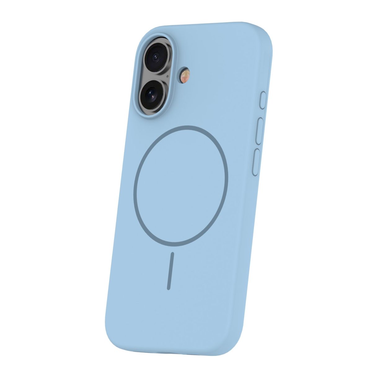 Silicone Thin Mag case for iPhone 16 6,1 light blue - Image 4