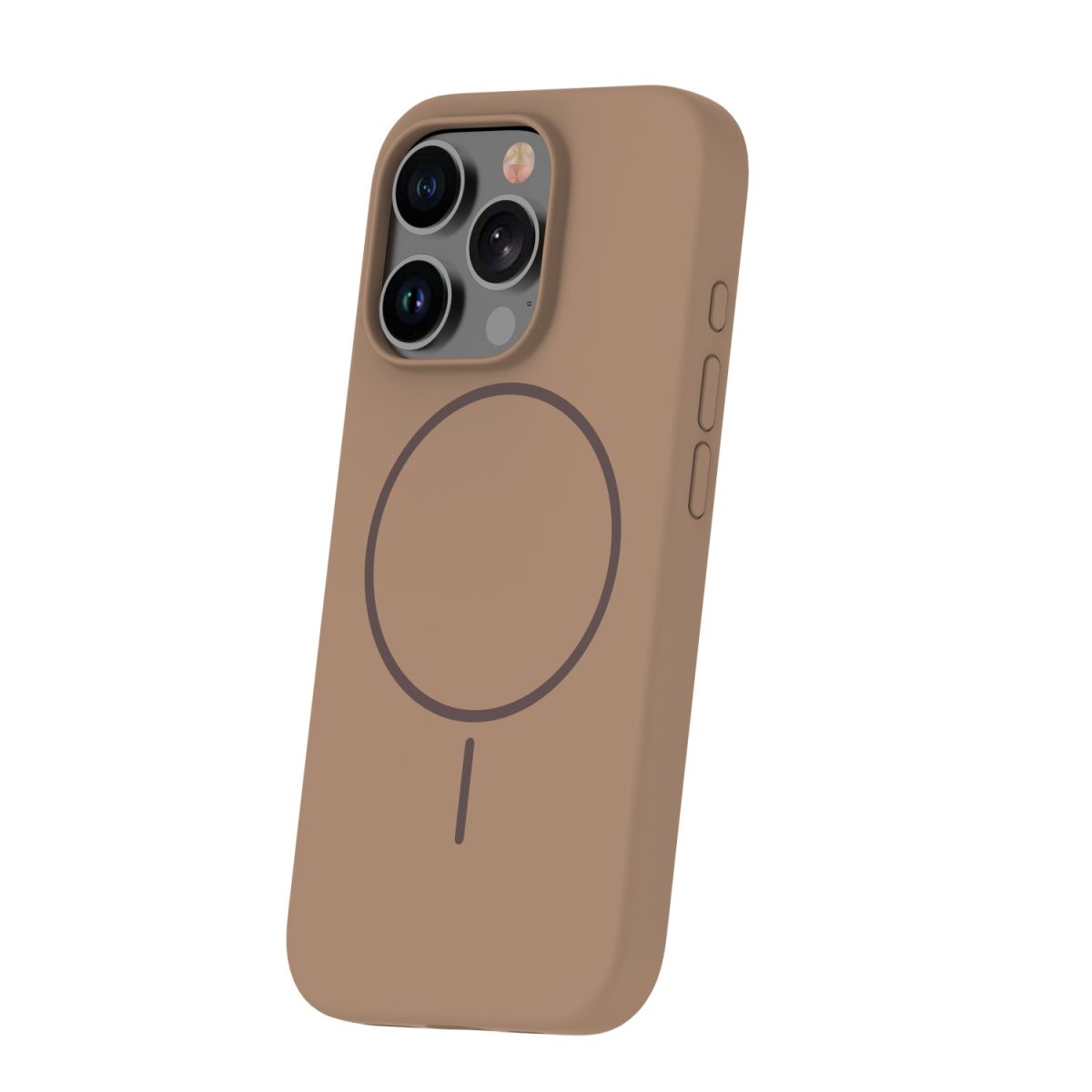 Silicone Thin Mag case for iPhone 16 Pro 6,3 brown - Image 3