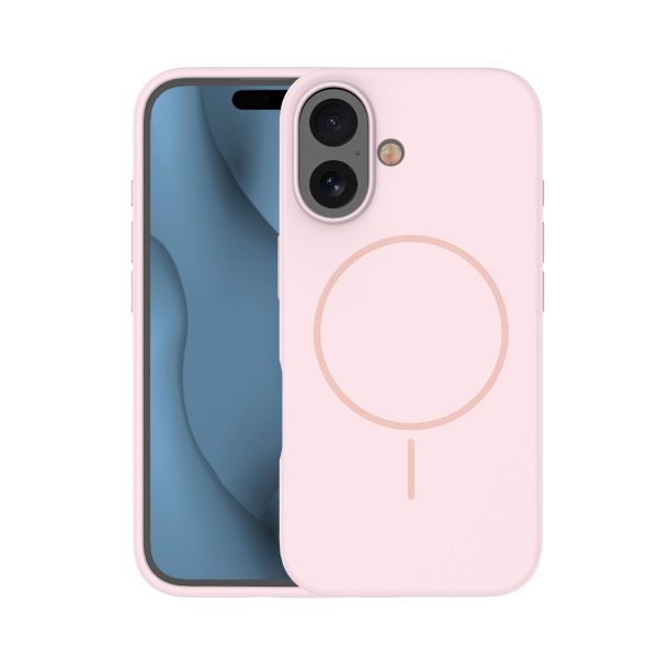 Silicone Thin Mag case for iPhone 16 Pro Max 6,9 light pink