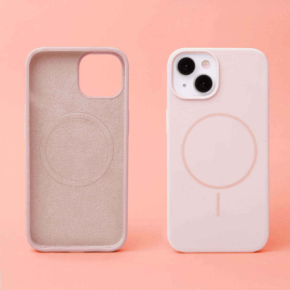 Silicone Thin Mag case for iPhone 16 Pro Max 6,9 light pink - Image 5