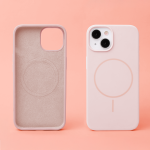 Silicone Thin Mag case for iPhone 16 Pro Max 6,9 light pink - Image 5