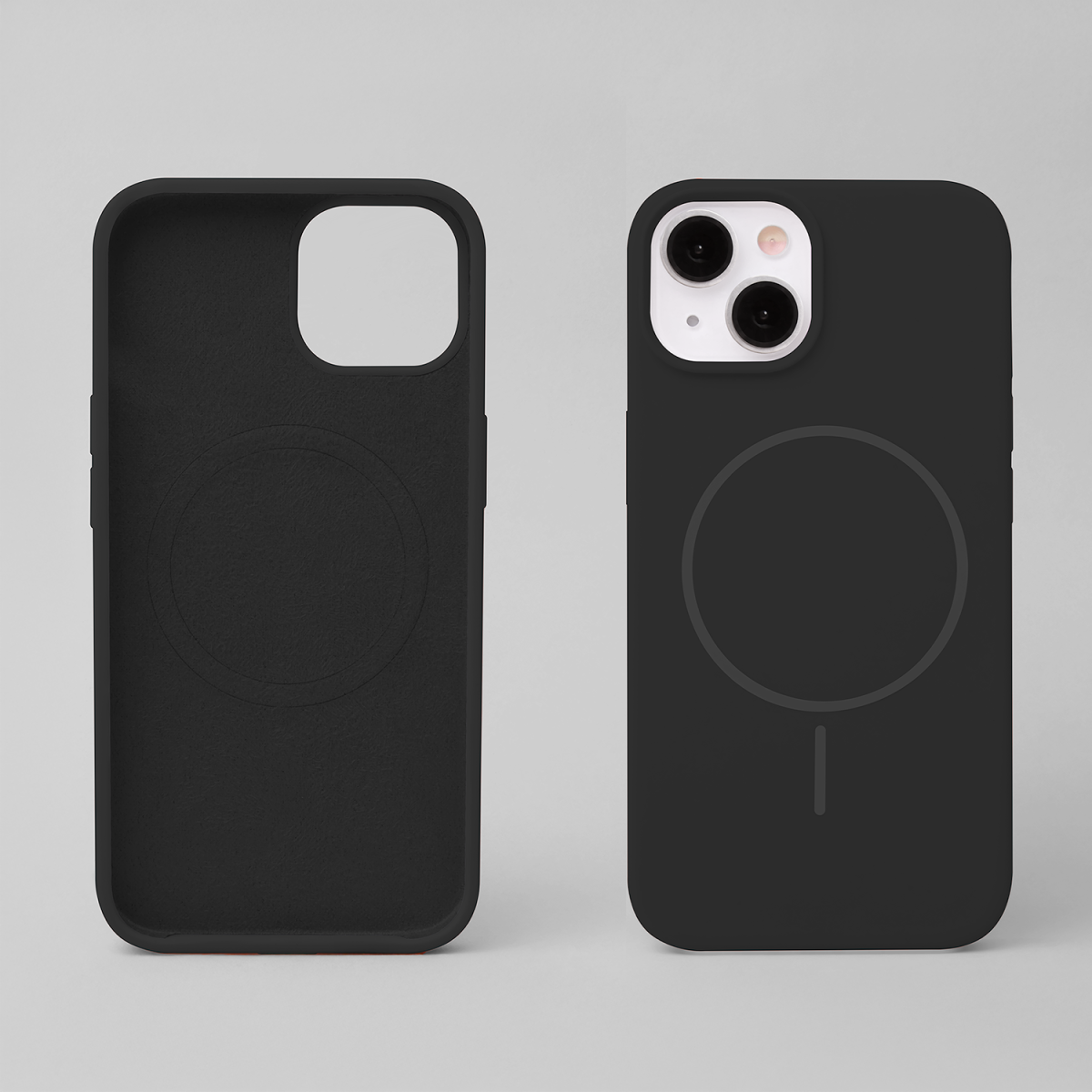 Silicone Thin Mag case for iPhone 13 6,1 black - Image 4