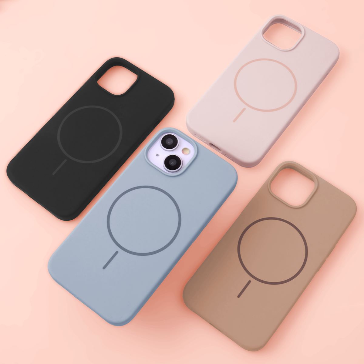 Silicone Thin Mag case for iPhone 13 6,1 black - Image 6