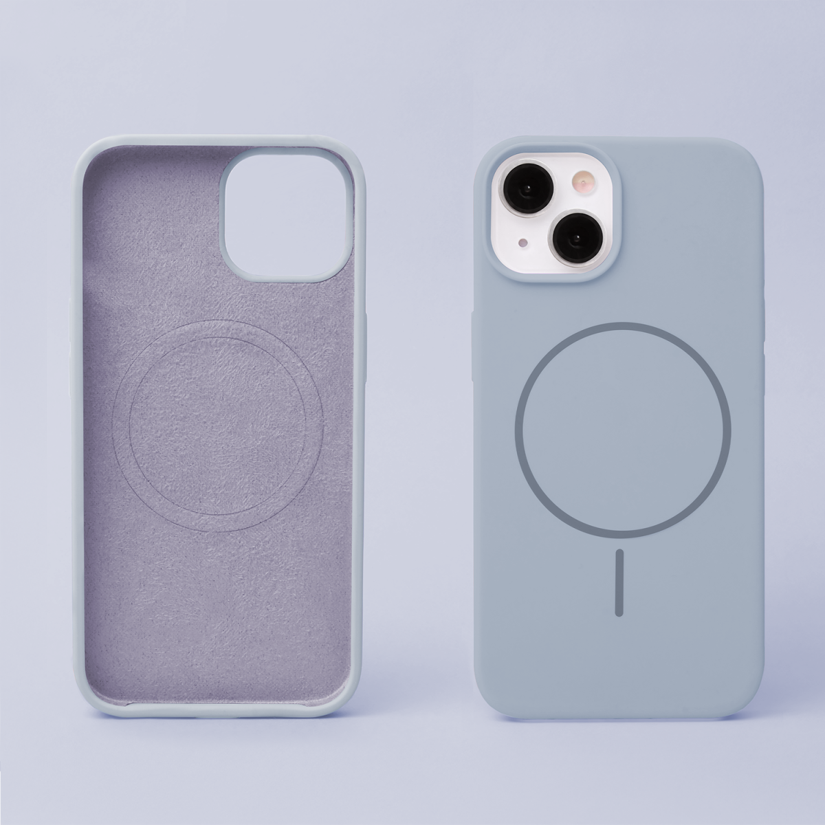 Silicone Thin Mag case for iPhone 12 / 12 Pro 6,1 light blue - Image 4