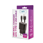 Setty charger 1x USB 2,4A black + USB-C cable 1,0 m NEW - Image 4