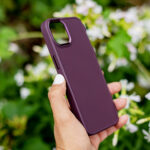 Satin case for Samsung Galaxy S22 burgundy - Image 9