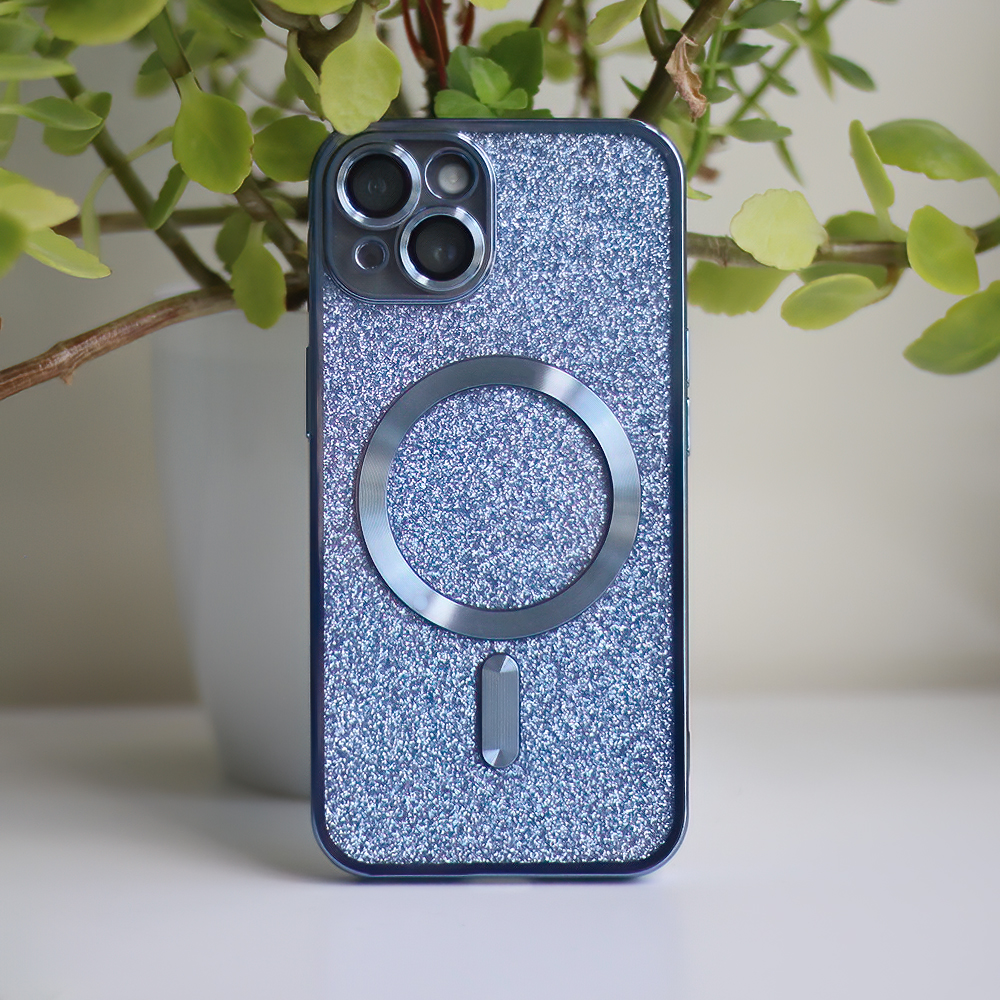 333784_oryg Glitter Chrome Mag case for iPhone 15 Plus 6,7 blue - Image 5