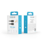 Forever cable USB-C - USB-C 1,0 m 60W black - Image 3