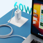 BWOO Cable USB-C - USB-C 1m 60W ABS + TPE X282 C-C white - Image 6