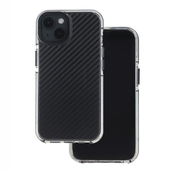 Acrylic Carbon case for iPhone 15 6,1 black