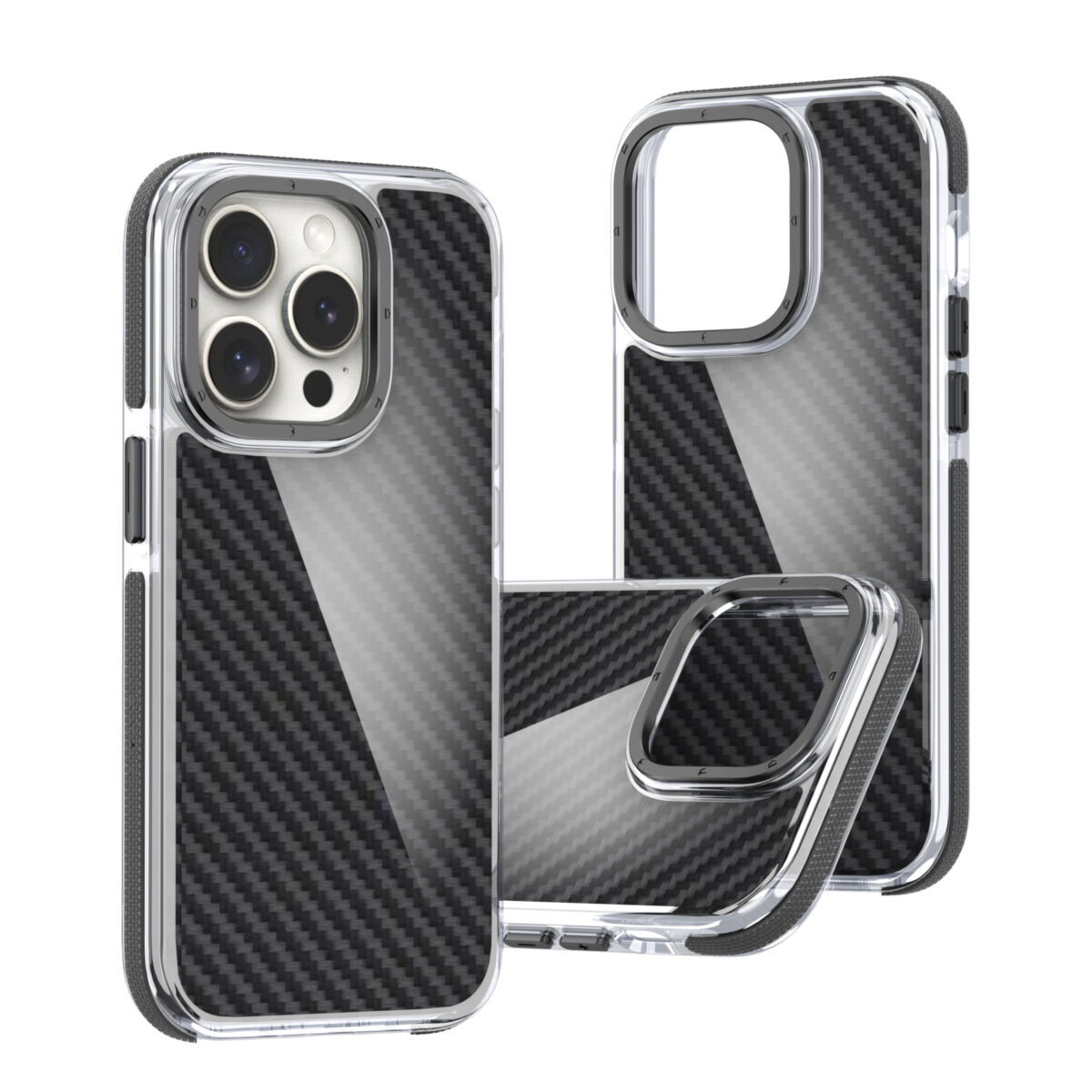 Acrylic Carbon case for iPhone 15 6,1 black - Image 8