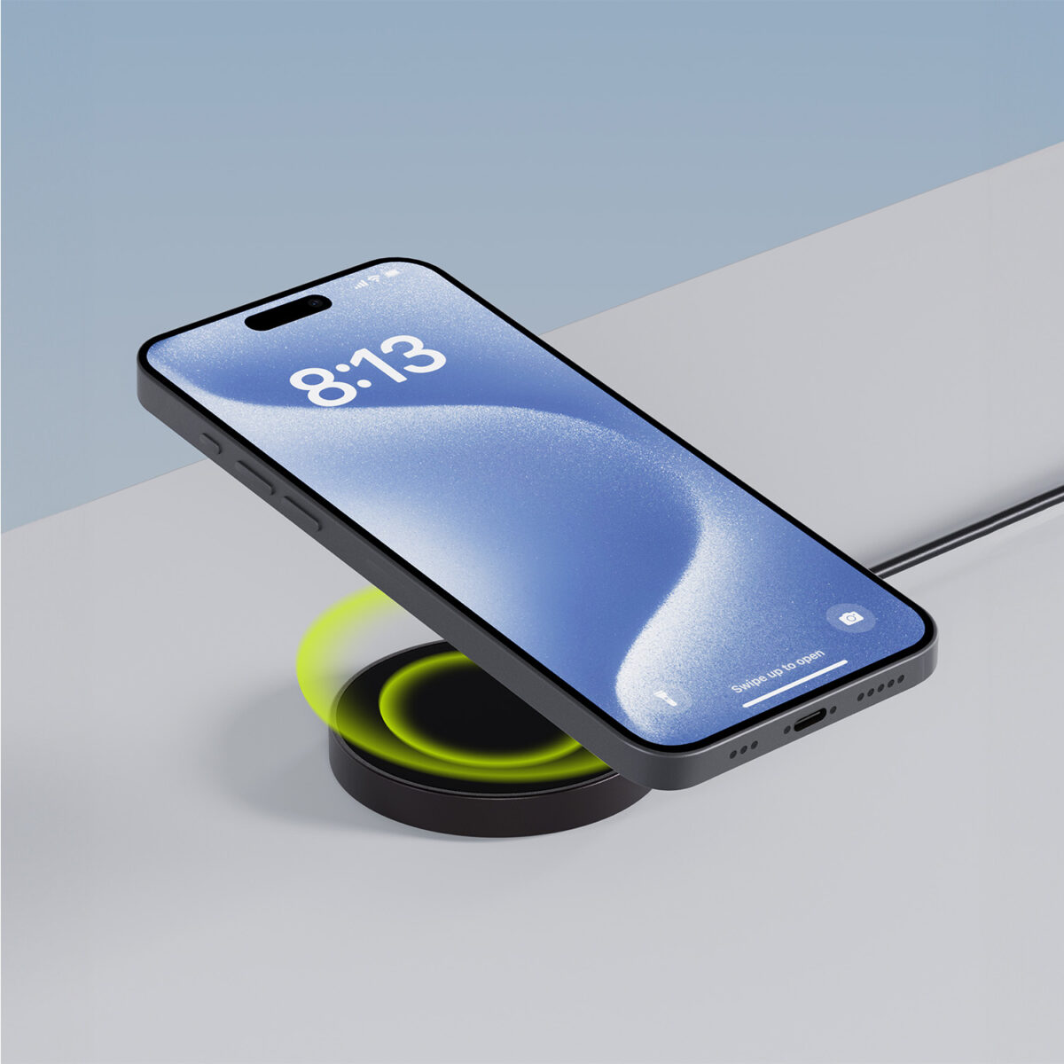 Allity AWC-210-15WMS wireless charger 15W graphite 2in1 - Image 4