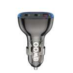 BWOO PD car charger 2x USB-C port + USB-A 68W black - Image 3