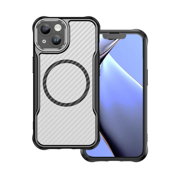 Defender Carbon Mag case for iPhone 15 6,1 black
