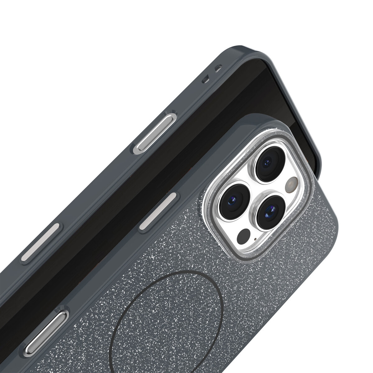 Glitter Thin Mag case for iPhone 16e black - Image 5
