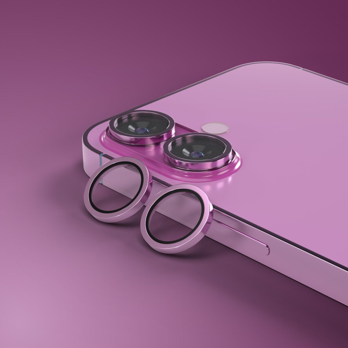 Etteri camera lens protector for iPhone 16 / 16 Plus rose pink - Image 4