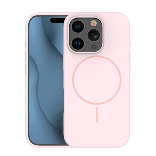 Silicone Thin Mag case for iPhone 13 Pro 6,1 light pink