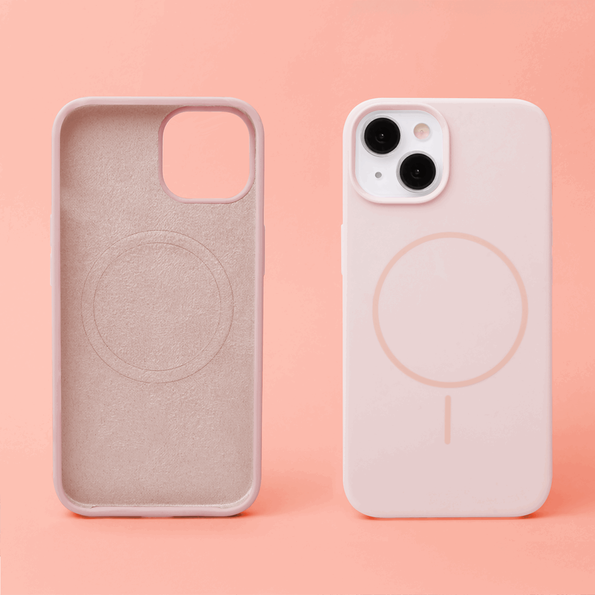 Silicone Thin Mag case for iPhone 13 Pro 6,1 light pink - Image 4