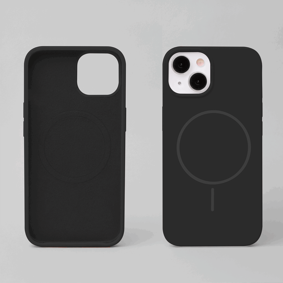 Silicone Thin Mag case for iPhone 15 6,1 black - Image 4
