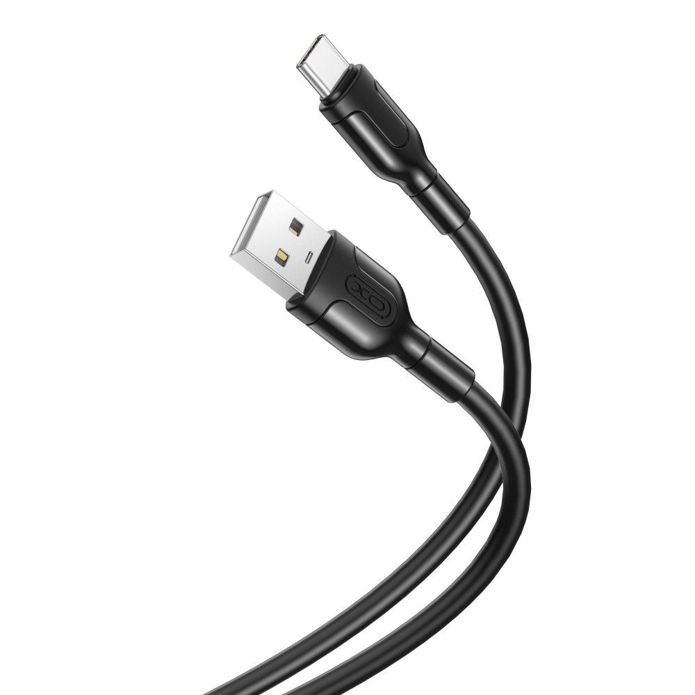 262606_oryg XO cable NB212 USB - USB-C 1,0 m 2,1A black - Image 1