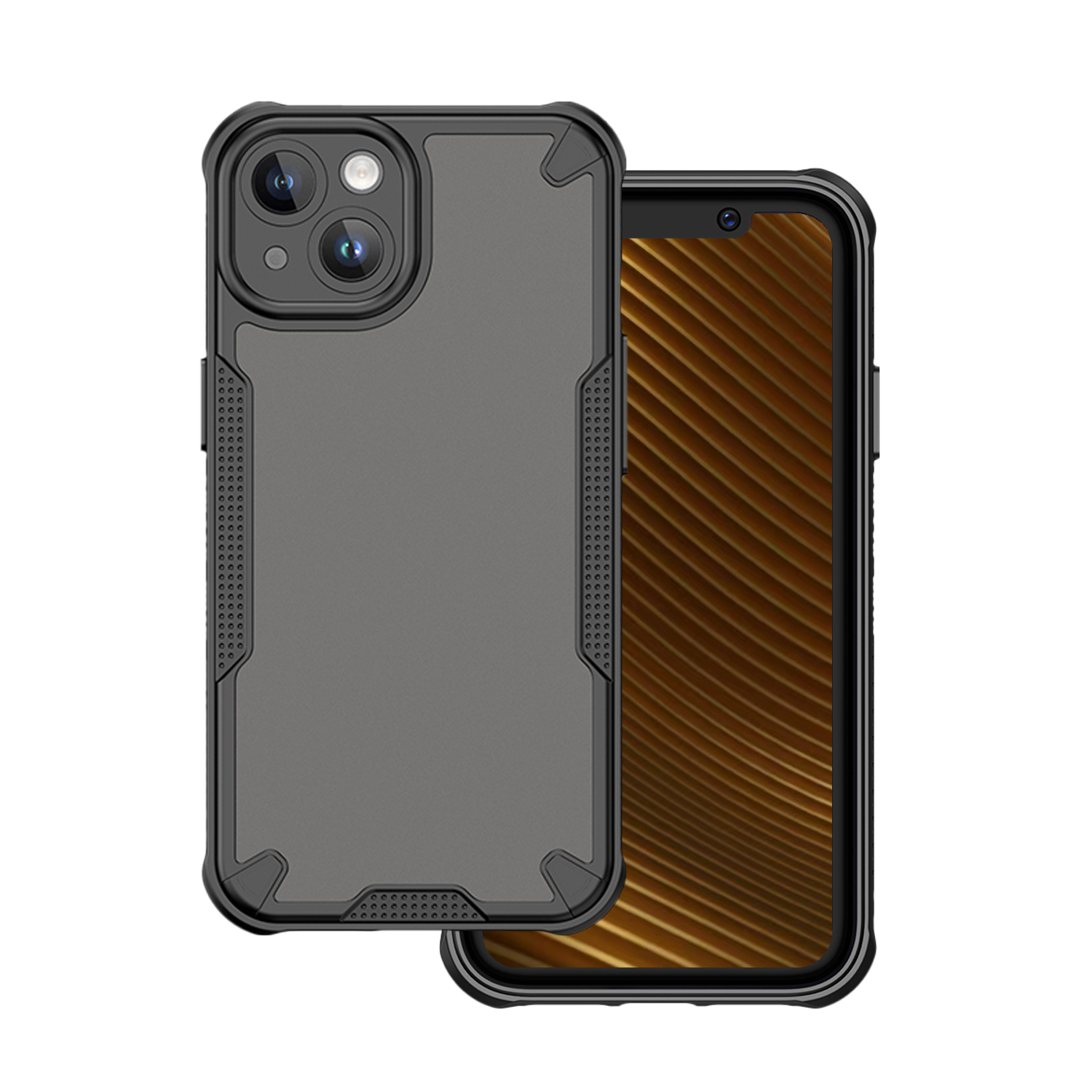 444678_oryg Defender Matt case for iPhone 14 6,1 black - Image 1