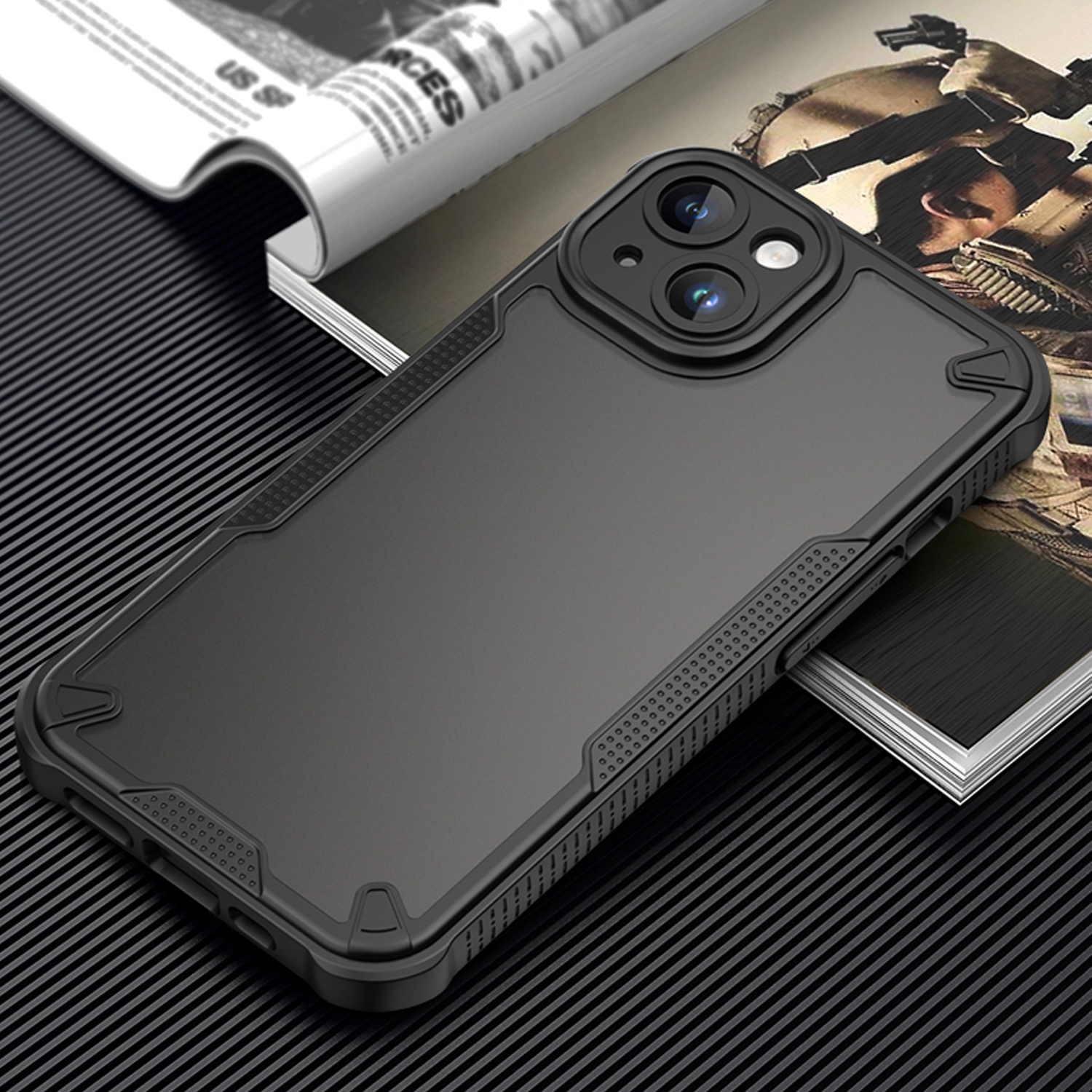 444682_oryg Defender Matt case for iPhone 14 6,1 black - Image 6