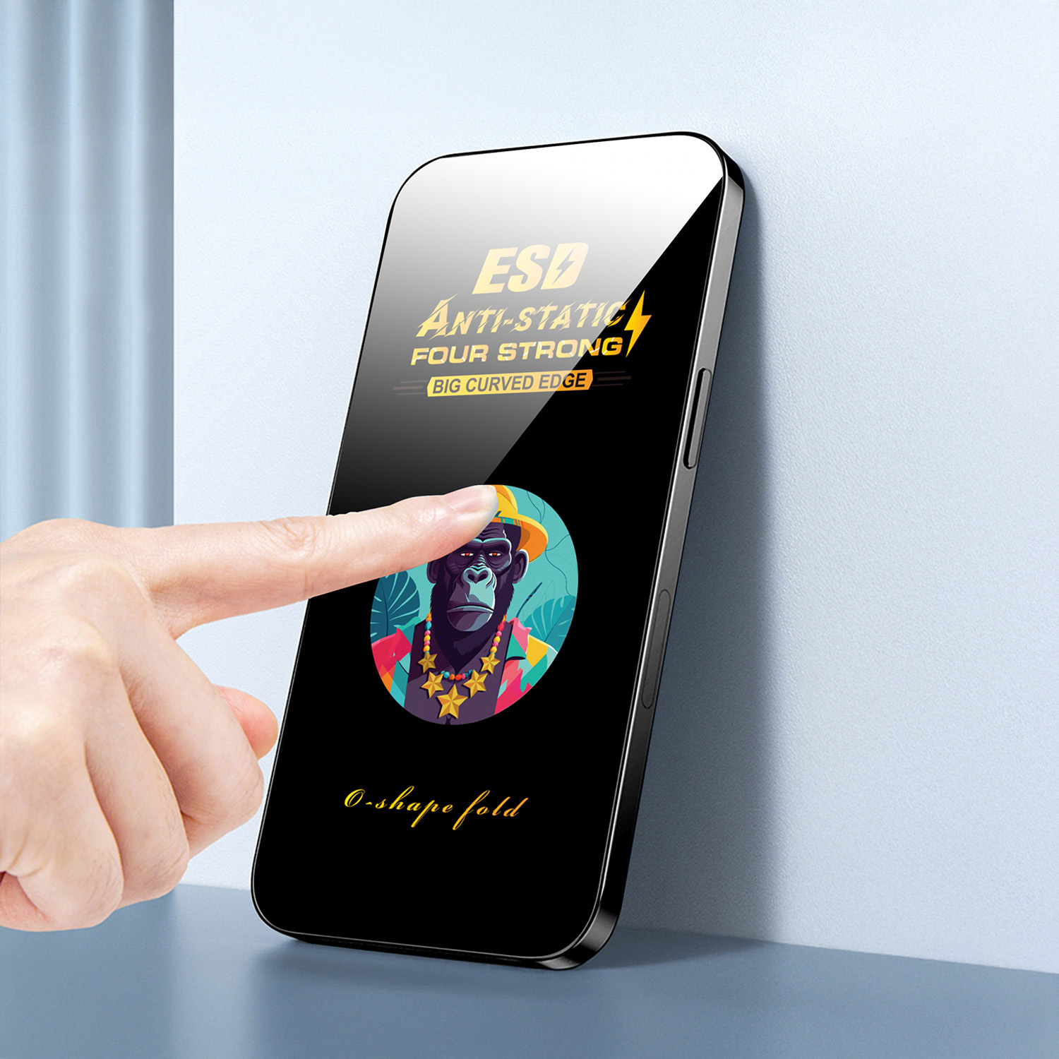 469000_oryg Universal tempered glass 9D OneFit AI-29 6,5 - Image 3