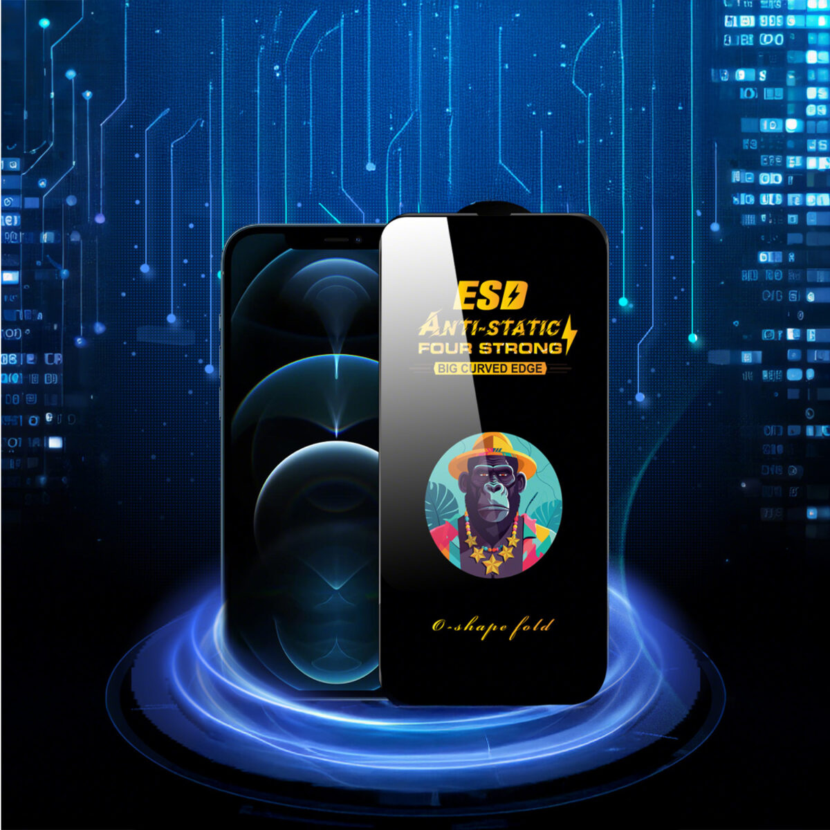 Universal tempered glass 9D OneFit AI-54 6,67 - Image 6