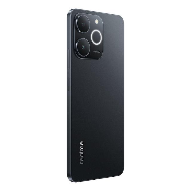 Note 70T_PDP_Black_left 45 back Realme Note 70T 256GB Black - Image 7