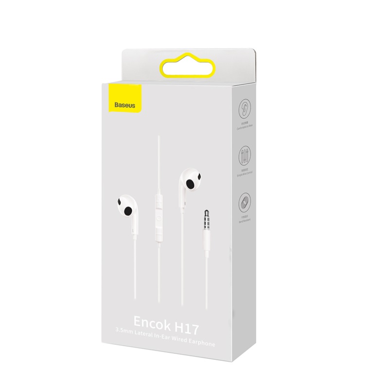 367275_oryg Baseus wired earphones Encok H17white - Image 4