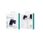 Devia wireless charger 3in1 Smart 15W white with lamp - Image 3