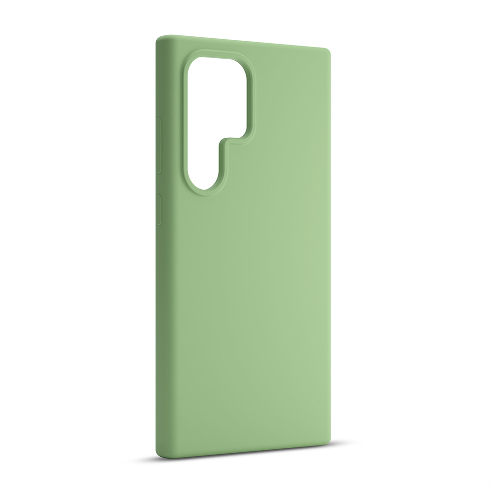 424734_oryg Etteri Silicone case for Samsung Galaxy S25 Ultra light green - Image 4