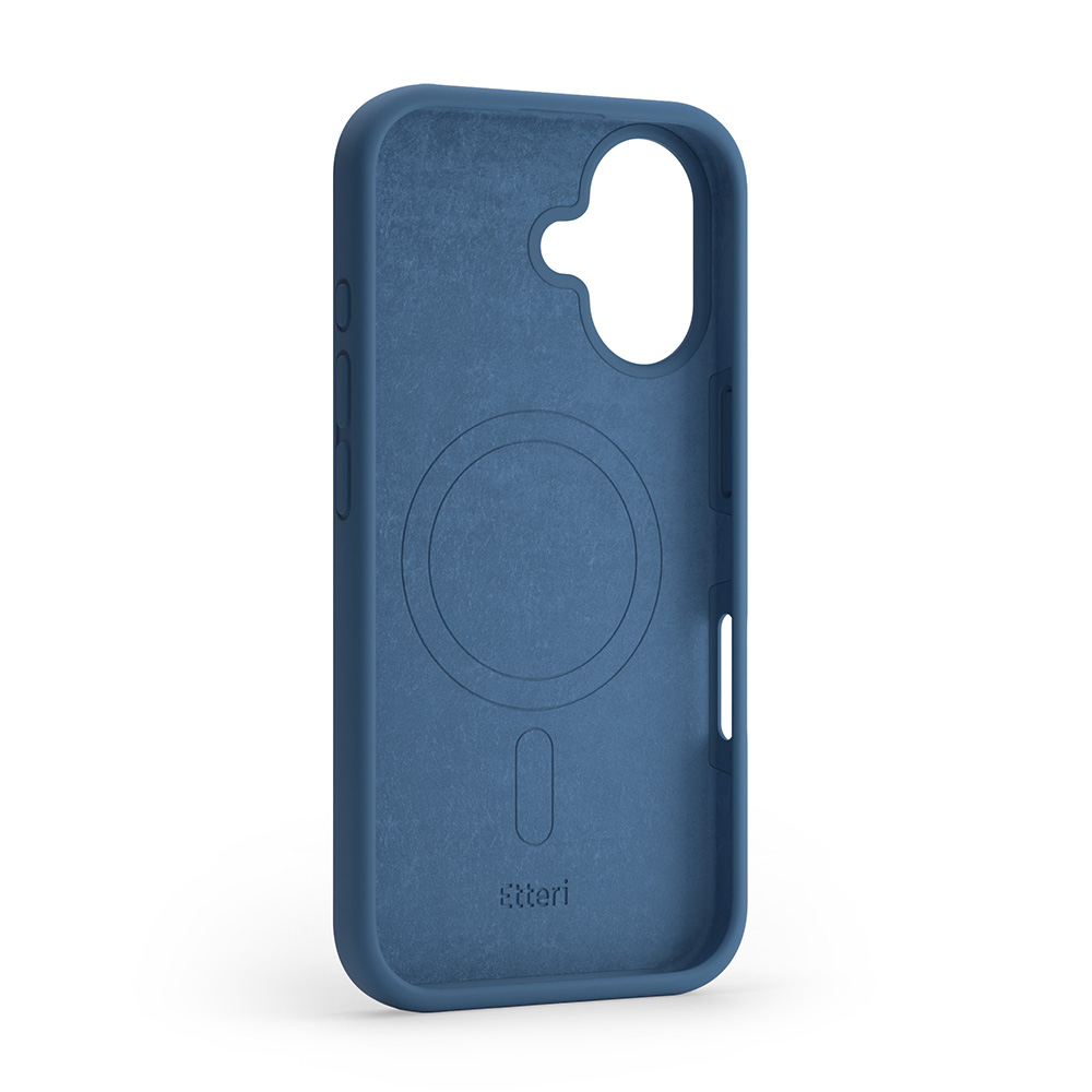 424885_oryg Etteri Silicone Mag case for iPhone 17 dark blue - Image 3