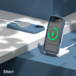 Etteri Silicone Mag case for iPhone 17 dark blue - Image 8