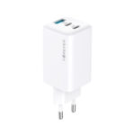 Forever TC-08-65ACC GaN PD QC charger 2x USB-C 1x USB 65W white - Image 3