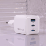 Forever TC-08-65ACC GaN PD QC charger 2x USB-C 1x USB 65W white - Image 6